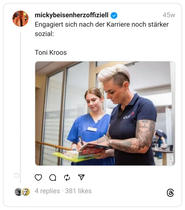 Engagiert sich nach der Karriere noch stärker sozial: Toni Kroos
