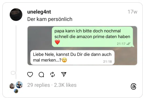 Der kam persönlich