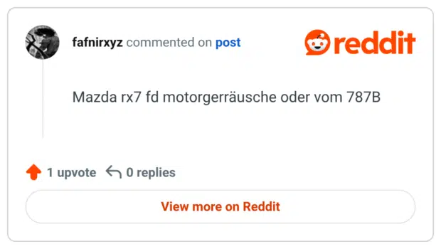 motorgerräusche oder vom 787B
