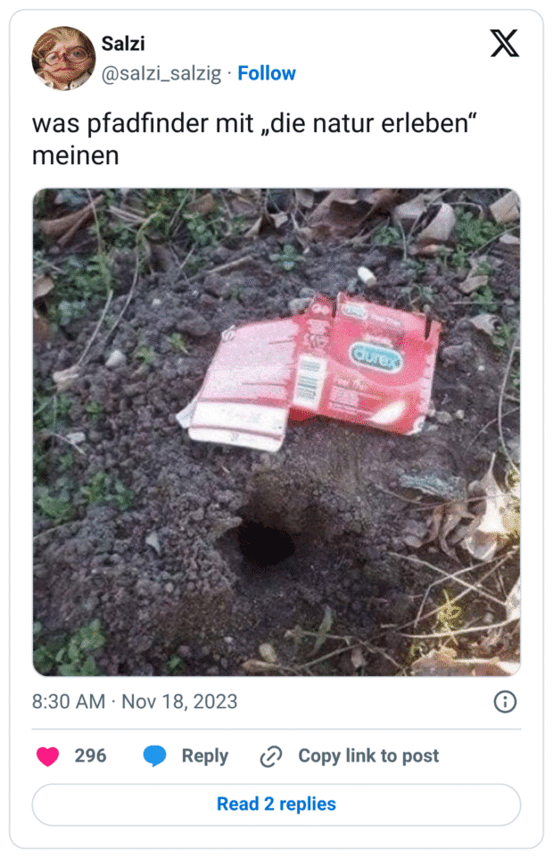 was pfadfinder mit „die natur erleben“ meinen 