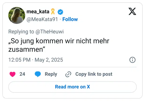 „So jung kommen wir nicht mehr zusammen“