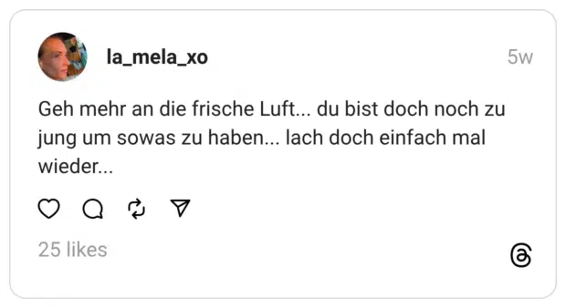 Geh mehr an die frische Luft... du bist doch noch zu jung um sowas zu haben... lach doch einfach mal wieder...