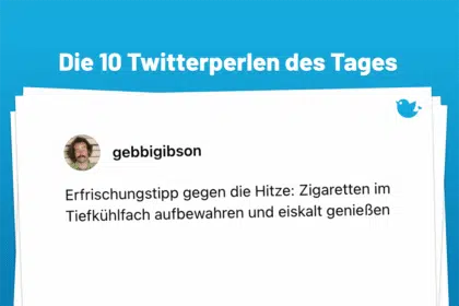 Erfrischungstipp gegen die Hitze: Zigaretten im Tiefkühlfach aufbewahren und eiskalt genießen