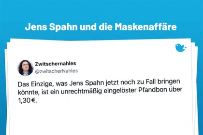 Das Einzige, was Jens Spahn jetzt noch zu Fall bringen könnte, ist ein unrechtmäßig eingelöster Pfandbon über 1,30 €.