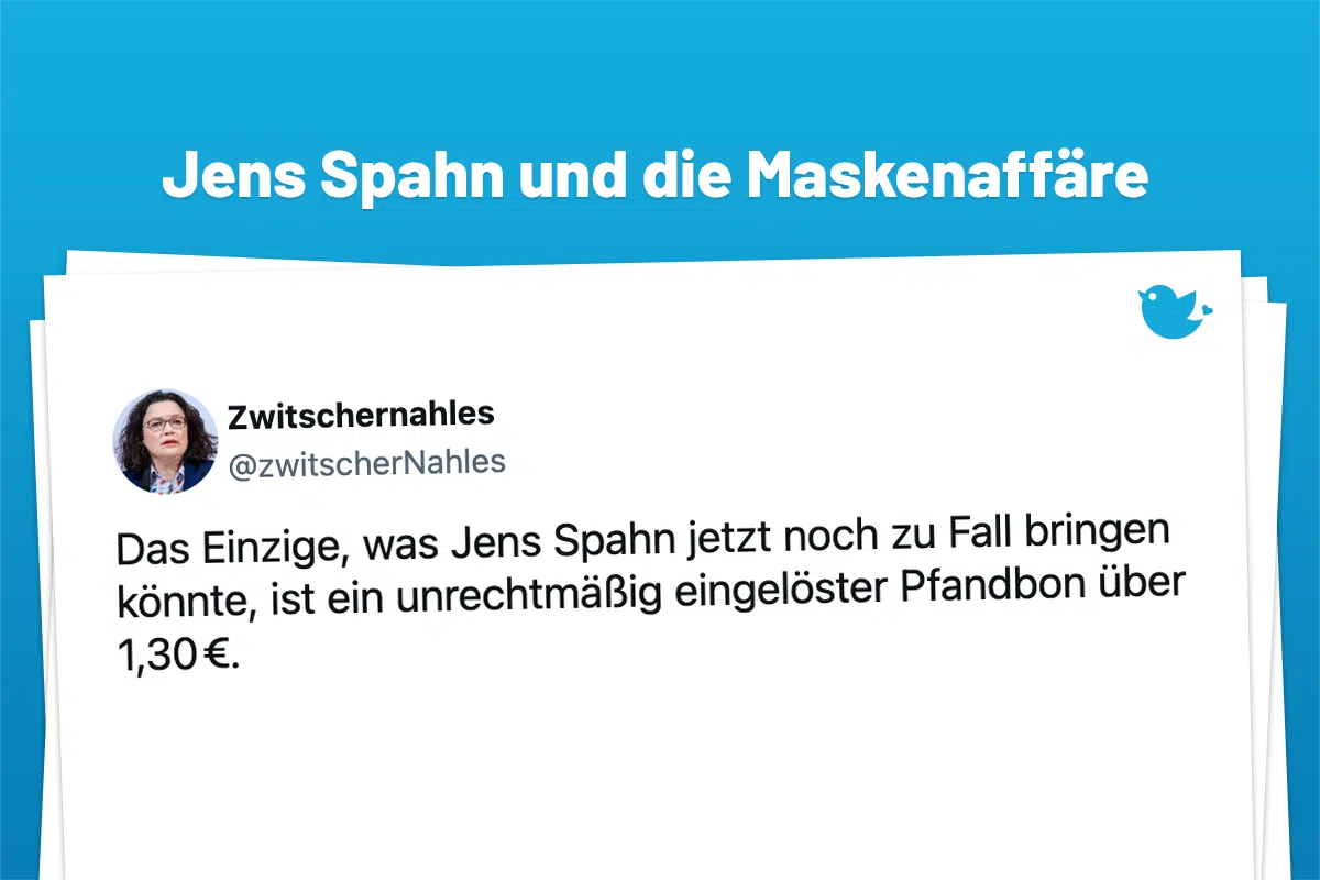 Das Einzige, was Jens Spahn jetzt noch zu Fall bringen könnte, ist ein unrechtmäßig eingelöster Pfandbon über 1,30 €.