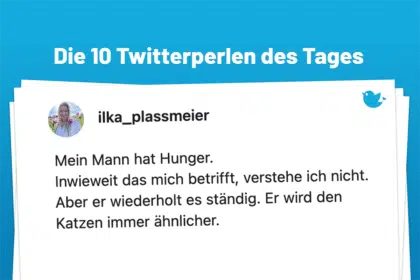 Mein Mann hat Hunger. Inwieweit das mich betrifft, verstehe ich nicht. Aber er wiederholt es ständig. Er wird den Katzen immer ähnlicher.