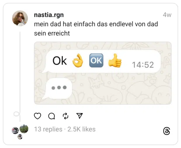 mein dad hat einfach das endlevel von dad sein erreicht