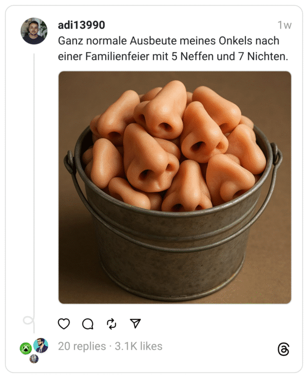 Ganz normale Ausbeute meines Onkels nach einer Familienfeier mit 5 Neffen und 7 Nichten.