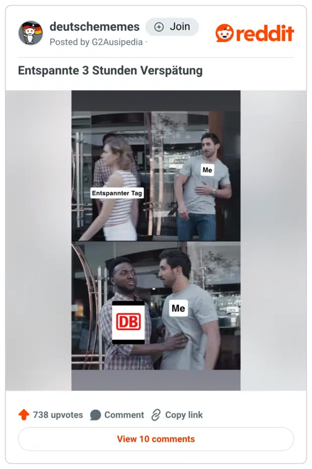 Entspannte 3 Stunden Verspätung