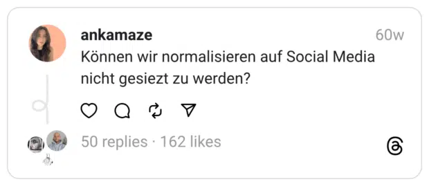 Können wir normalisieren auf Social Media nicht gesiezt zu werden?
