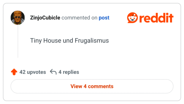 Tiny House und Frugalismus