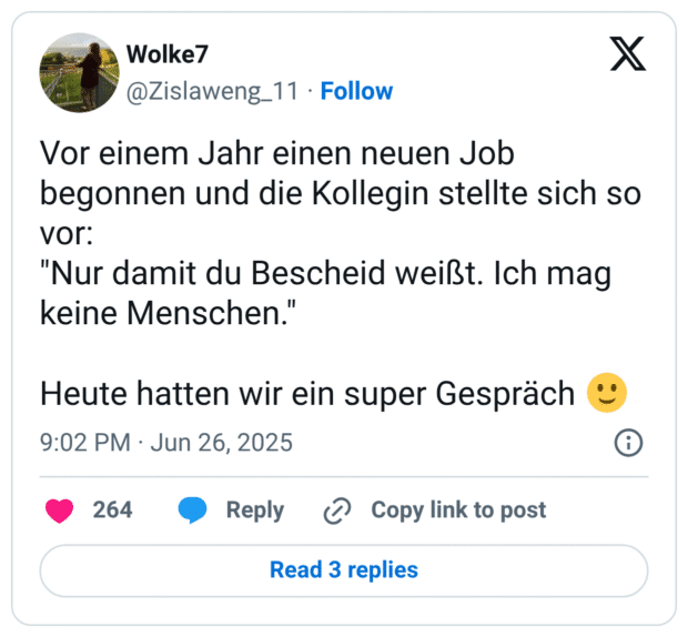 bei der berufswahl ist eigentlich nur wichtig, dass ihr nichts lernt, was eure freunde und verwandten privat gebrauchen können