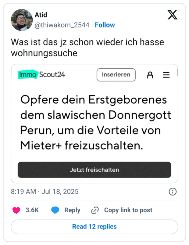 Was ist das jz schon wieder ich hasse wohnungssuche