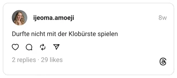 Durfte nicht mit der Klobürste spielen 2