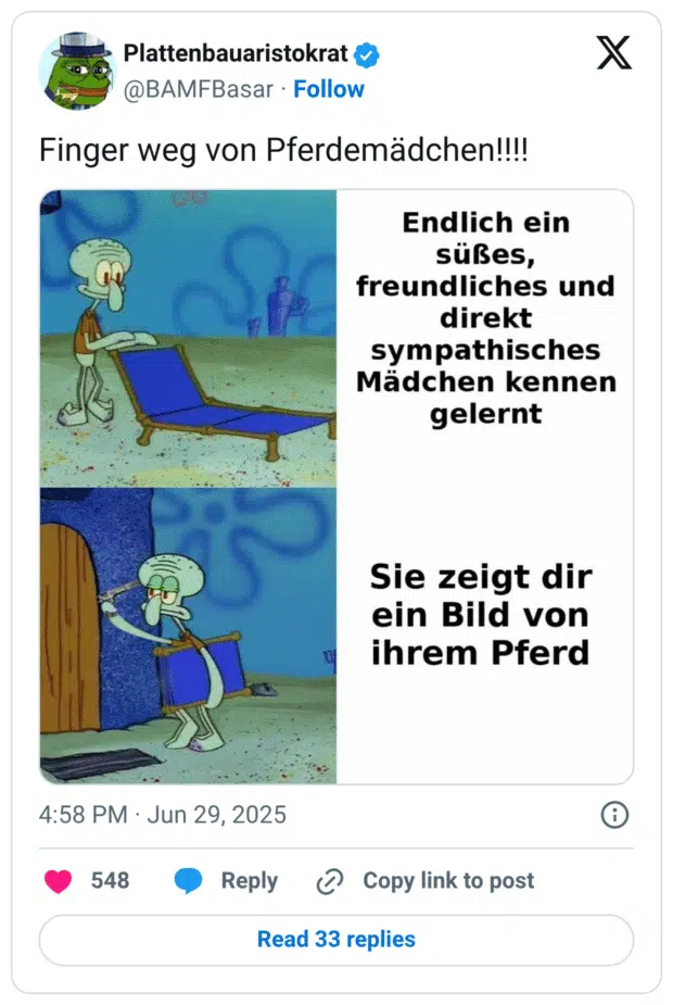 Finger weg von Pferdemädchen!!!!