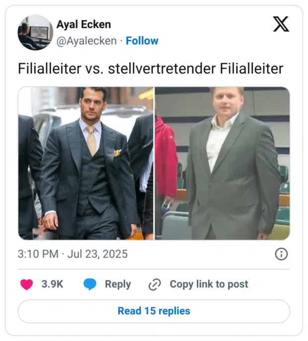Filialleiter vs. stellvertretender Filialleiter
