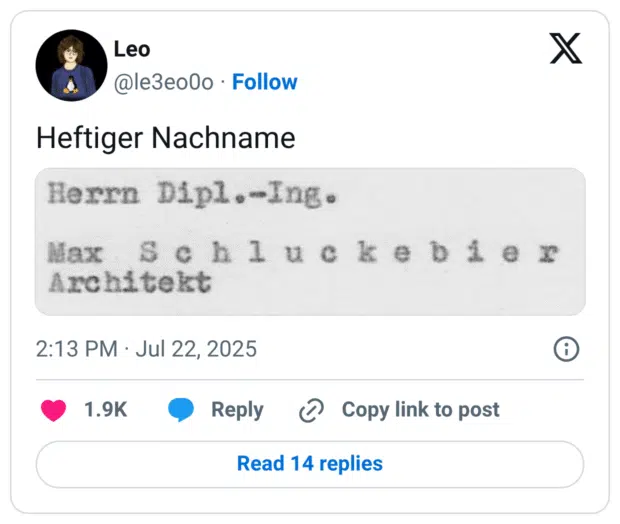 Heftiger Nachname
