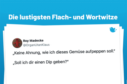 „Keine Ahnung, wie ich dieses Gemüse aufpeppen soll.“ „Soll ich dir einen Dip geben?“