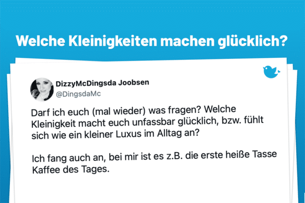 Darf ich euch (mal wieder) was fragen? Welche Kleinigkeit macht euch unfassbar glücklich, bzw. fühlt sich wie ein kleiner Luxus im Alltag an? Ich fang auch an, bei mir ist es z.B. die erste heiße Tasse Kaffee des Tages.