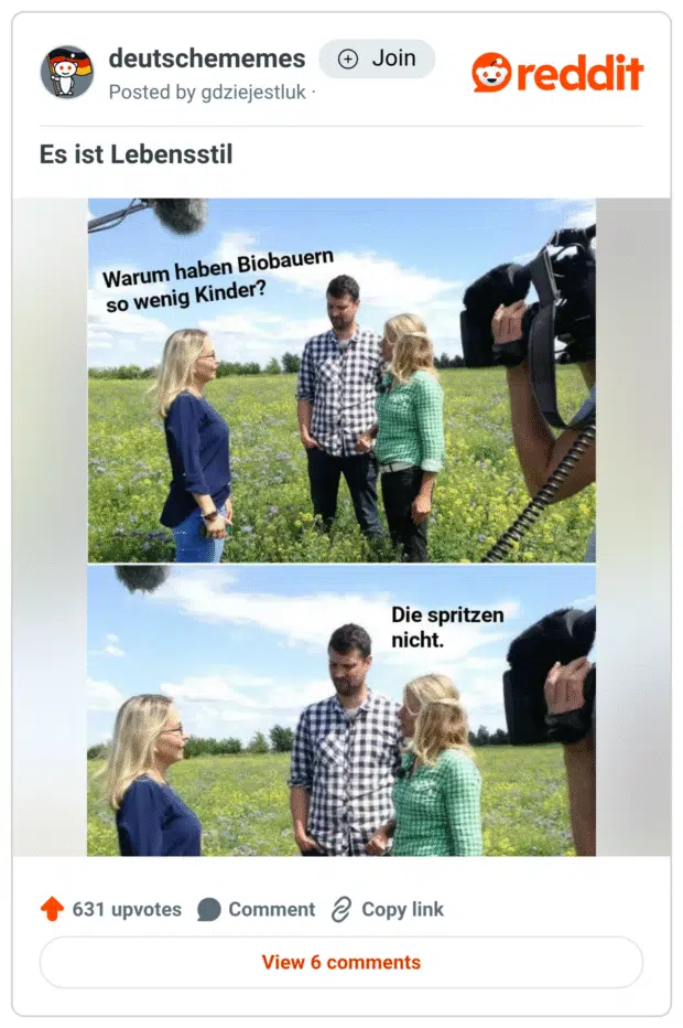 ist Lebensstil Warum haben Biobauern so wenig Kinder? Die spritzen nicht.