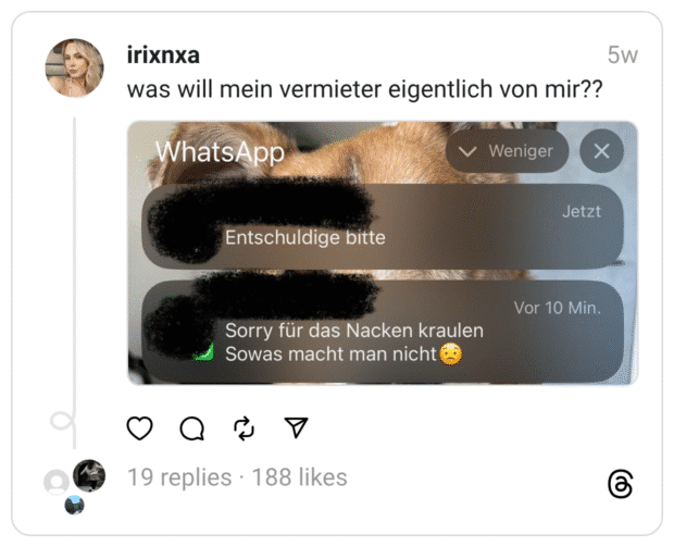 was will mein vermieter eigentlich von mir??