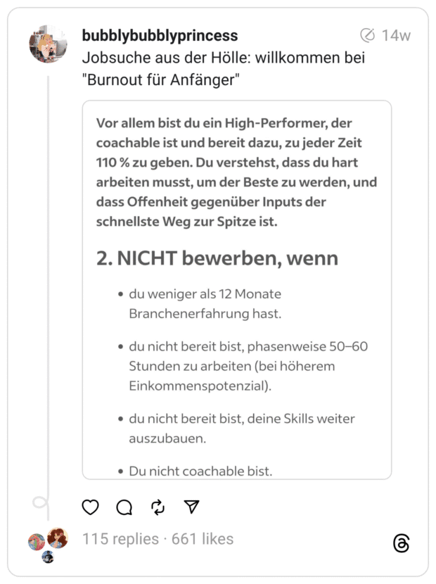 Jobsuche aus der Hölle: willkommen bei "Burnout für Anfänger"