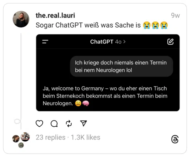 Sogar ChatGPT weiß was Sache is 😭😭😭