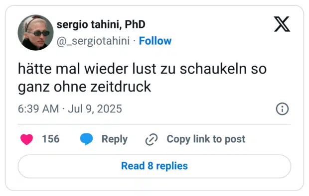 hätte mal wieder lust zu schaukeln so ganz ohne zeitdruck