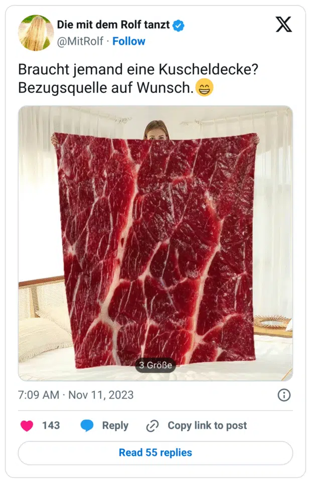 Braucht jemand eine Kuscheldecke? Bezugsquelle auf Wunsch.:grinsen: