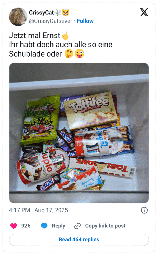 Jetzt mal Ernst☝️ Ihr habt doch auch alle so eine Schublade oder 🤔😜