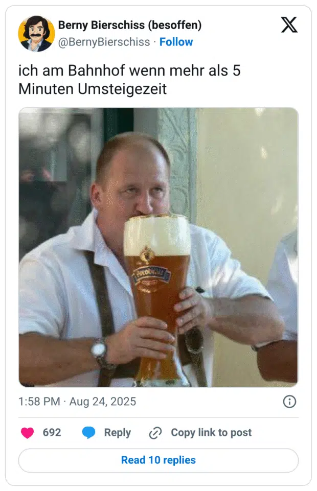 ich am Bahnhof wenn mehr als 5 Minuten Umsteigezeit