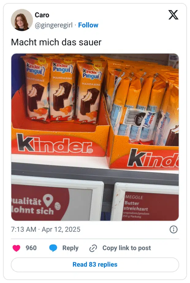Macht mich das sauer