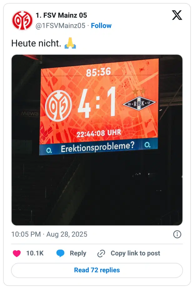 Heute nicht.