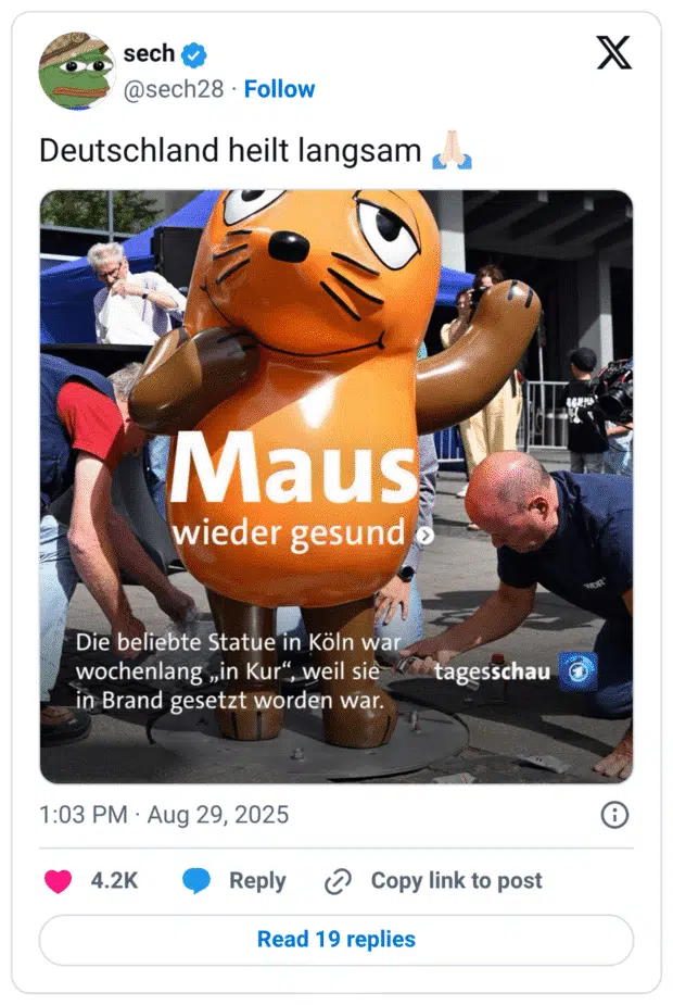 Deutschland heilt langsam 🙏🏻