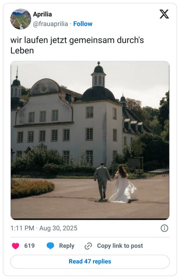 wir laufen jetzt gemeinsam durch's Leben