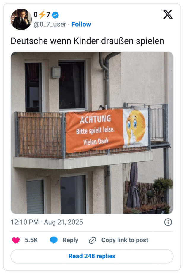 Deutsche wenn Kinder draußen spielen