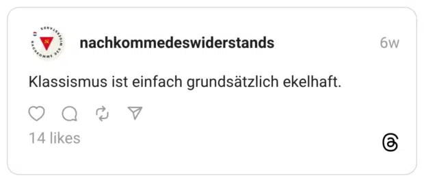 Klassismus ist einfach grundsätzlich ekelhaft.