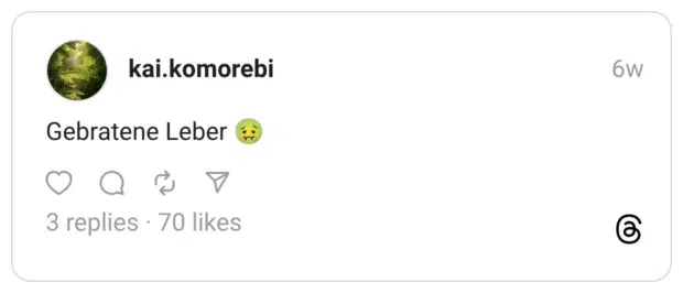 Gebratene Leber 🤢