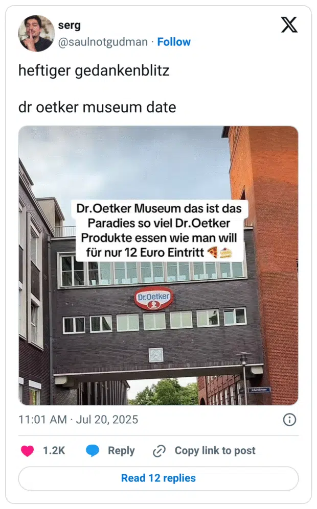 heftiger gedankenblitz dr oetker museum date