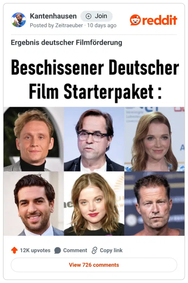 beschissener deutscher film starterpack