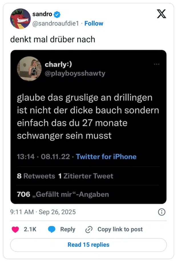 denkt mal drüber nach