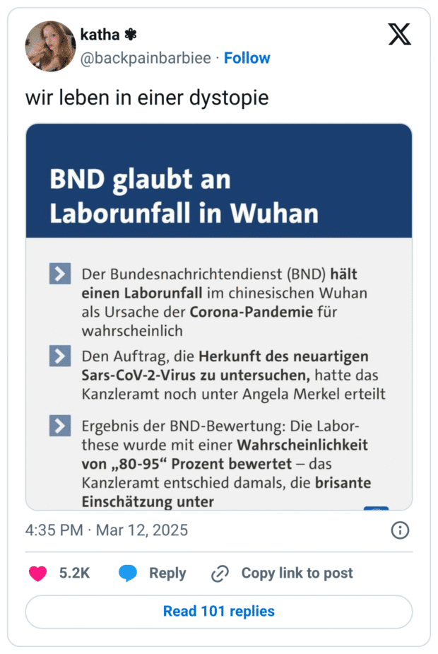 wir leben in einer dystopie