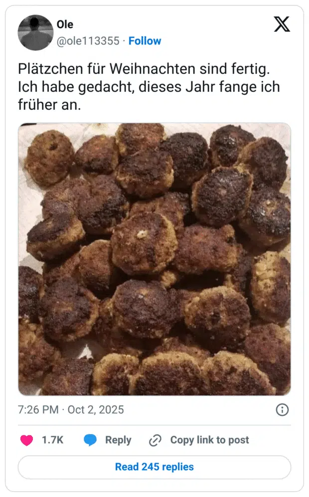 Plätzchen für Weihnachten sind fertig. Ich habe gedacht, dieses Jahr fange ich früher an.