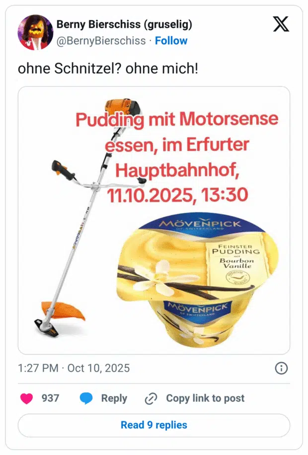 Ohne Schnitzel - ohne mich!