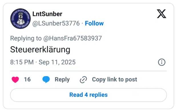 Steuererklärung