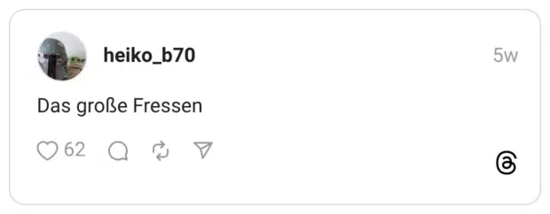 Das große Fressen