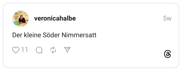 Der kleine Söder Nimmersatt