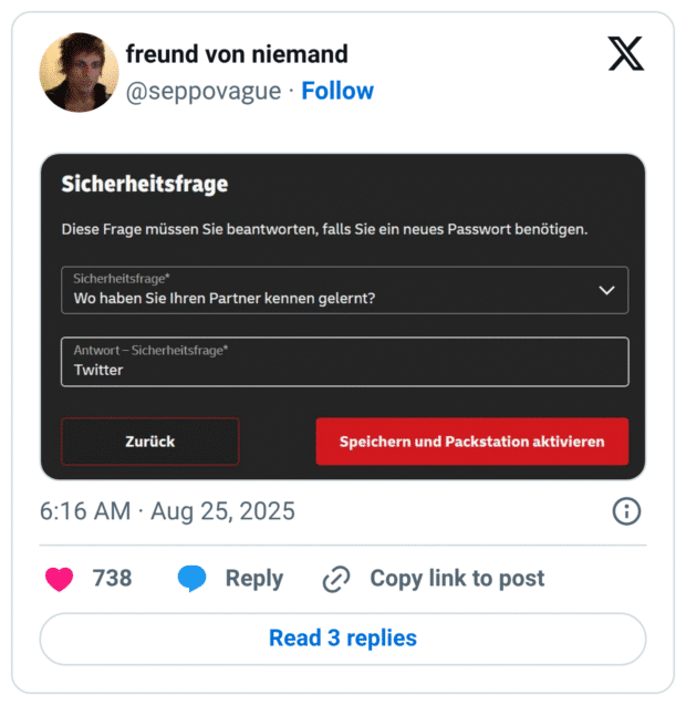 Schiescho @SchiescherKing · 25. Aug. Da wird kein Hacker der Welt drauf kommen das Ding ist safe