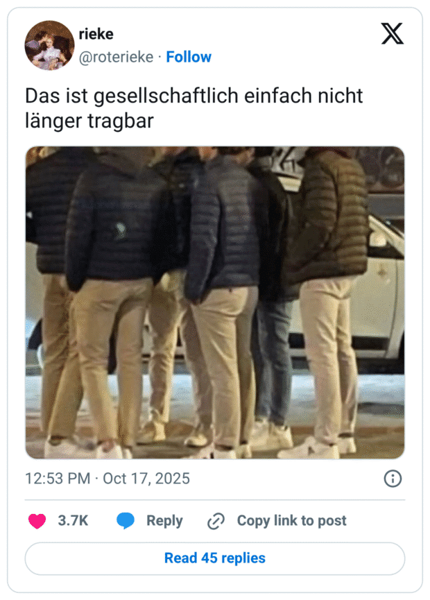 Das ist gesellschaftlich einfach nicht länger tragbar