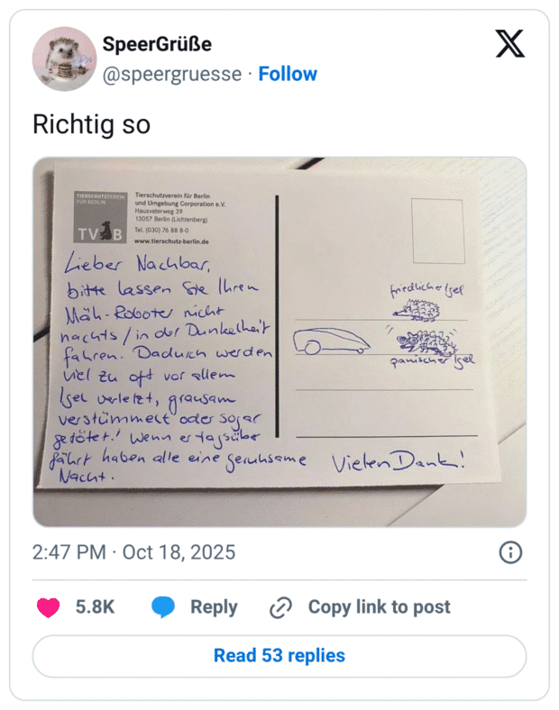 Richtig so